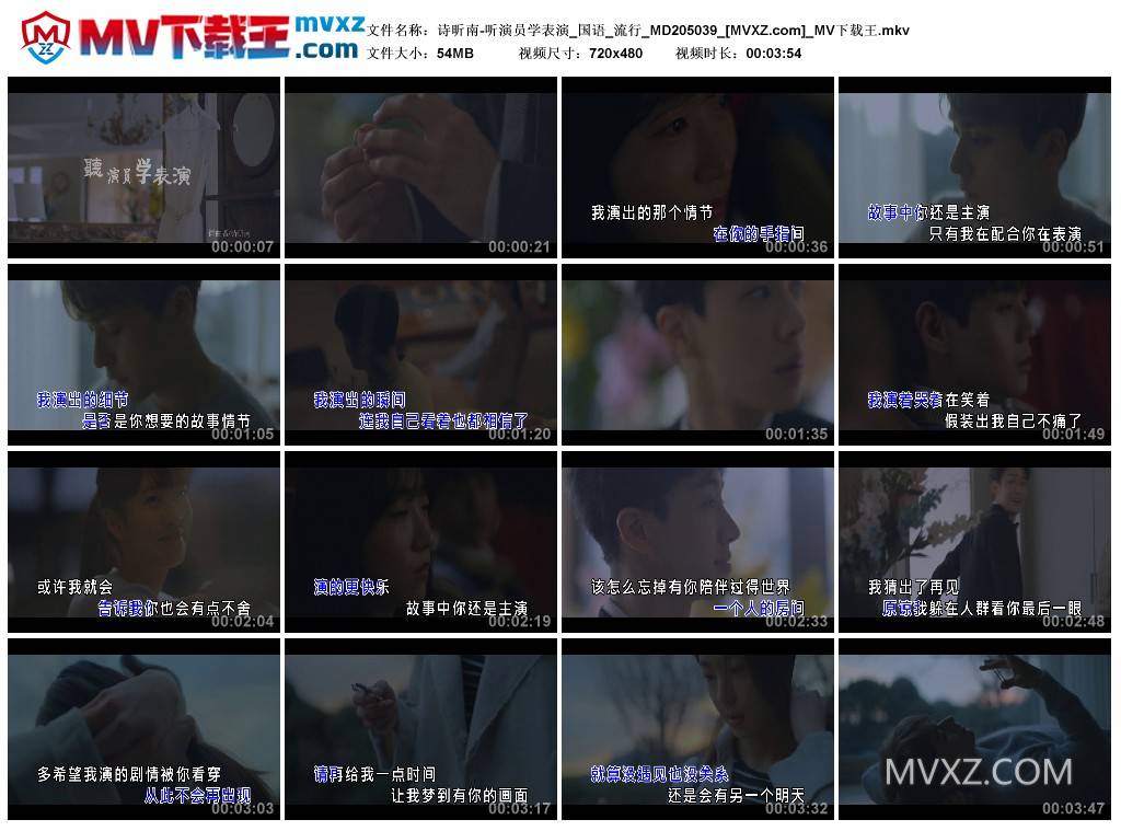 诗昕南-听演员学表演_国语_流行_MD205039